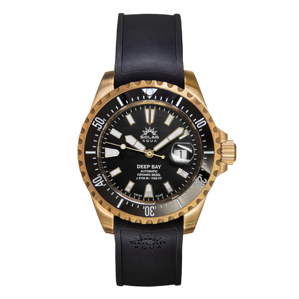Deep Bay Bronze Black - Silicone Strap