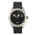 Mishipeshu O. Black Modern-Pattern Silicone Strap