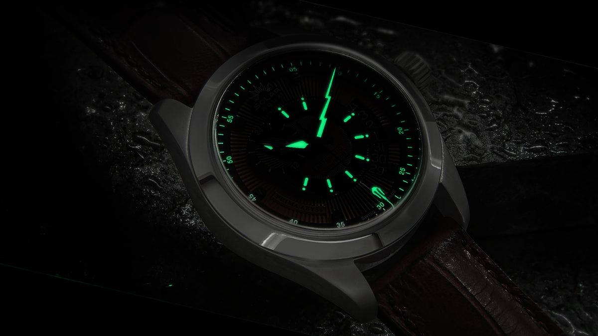 Prima Abyss Deep Black - Leather Strap