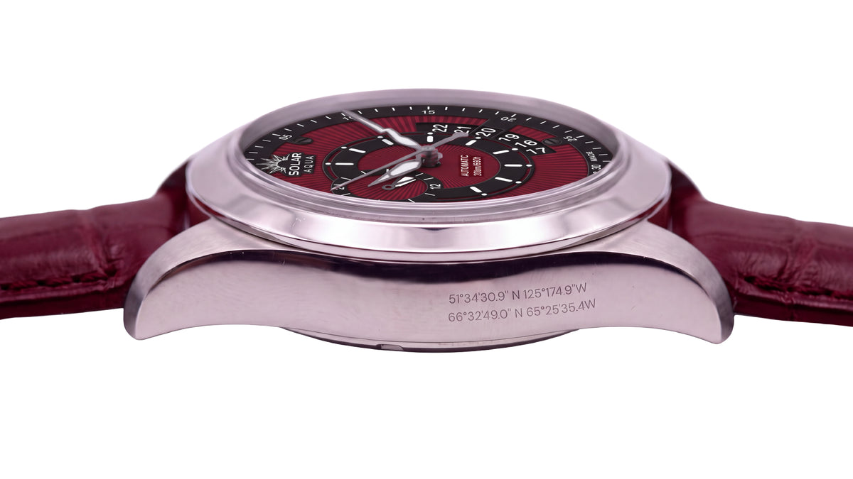 Prima Abyss Italian Burgundy - Leather Strap