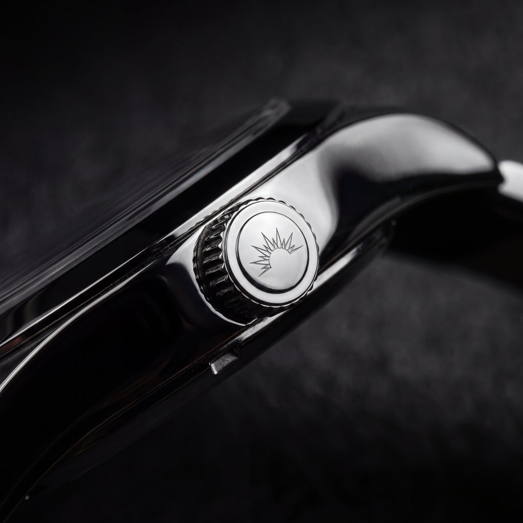 Prima Abyss Deep Black - Leather Strap