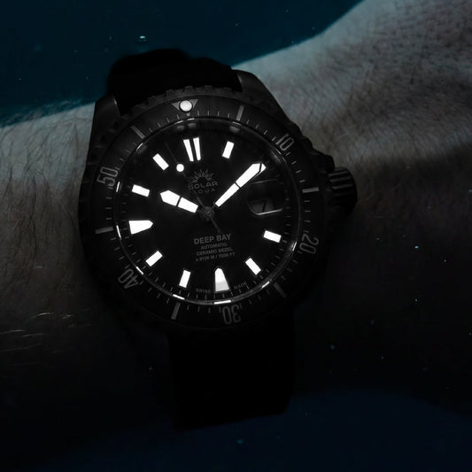 Deep Bay Black PVD Black - Silicone Strap
