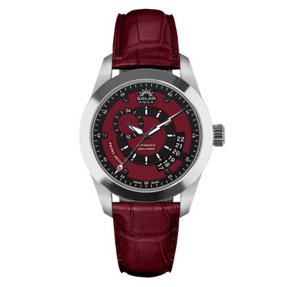 Prima Abyss Italian Burgundy - Leather Strap
