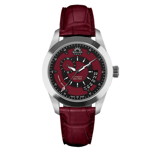 Prima Abyss Italian Burgundy - Leather Strap