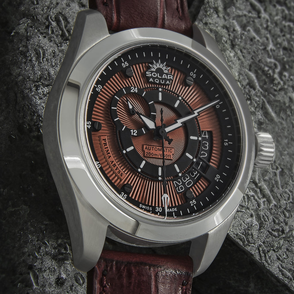 Prima Abyss Italian Burgundy - Leather Strap