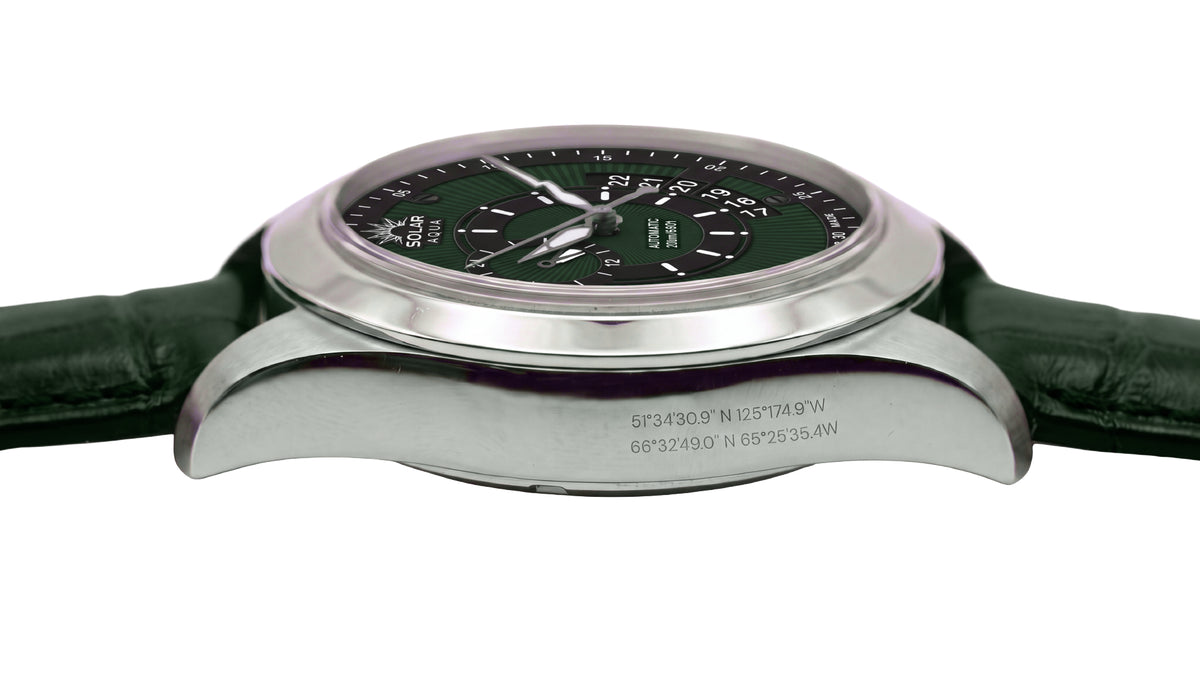 Prima Abyss Military Green - Leather Strap