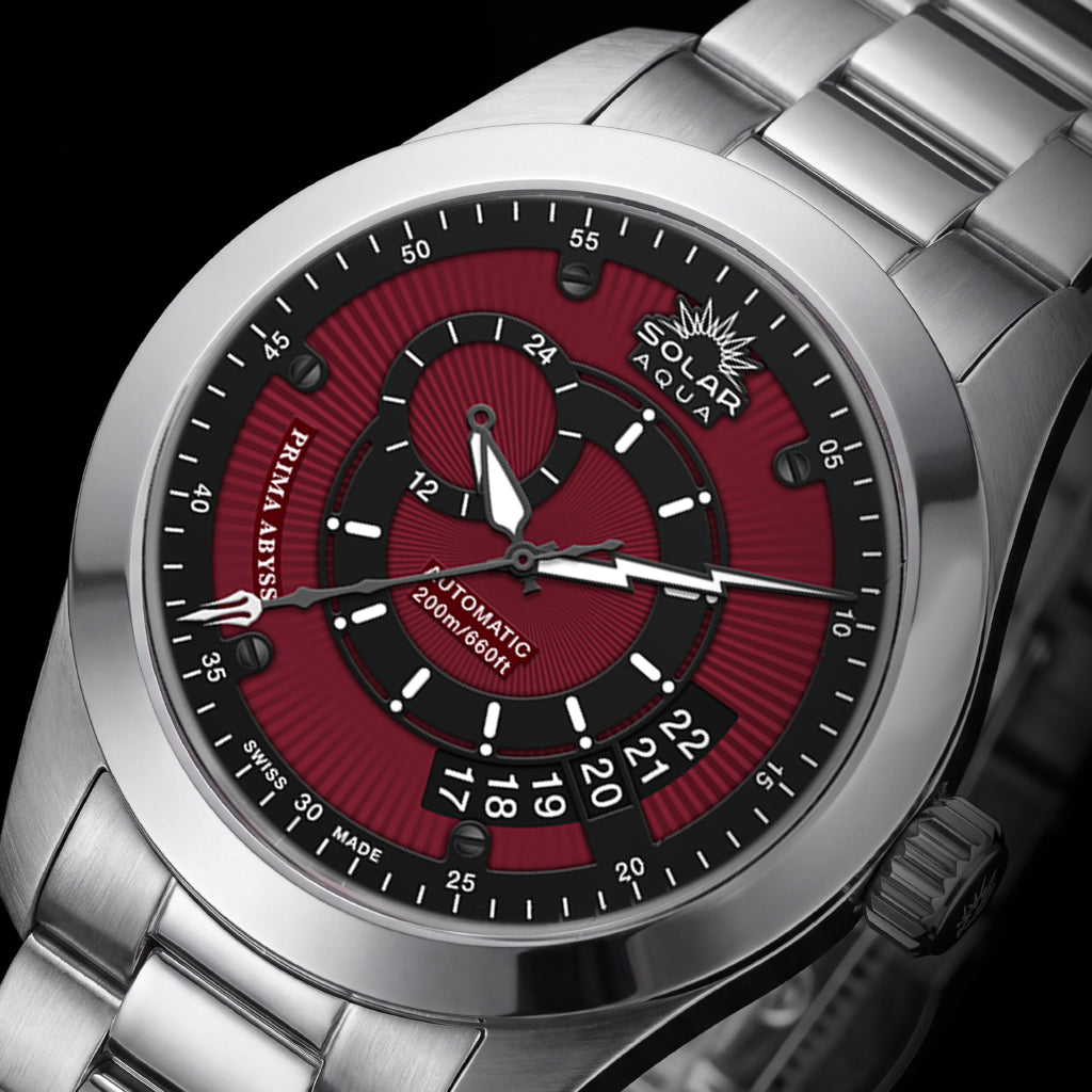 Prima Abyss Italian Burgundy - Stainless Steel Bracelet