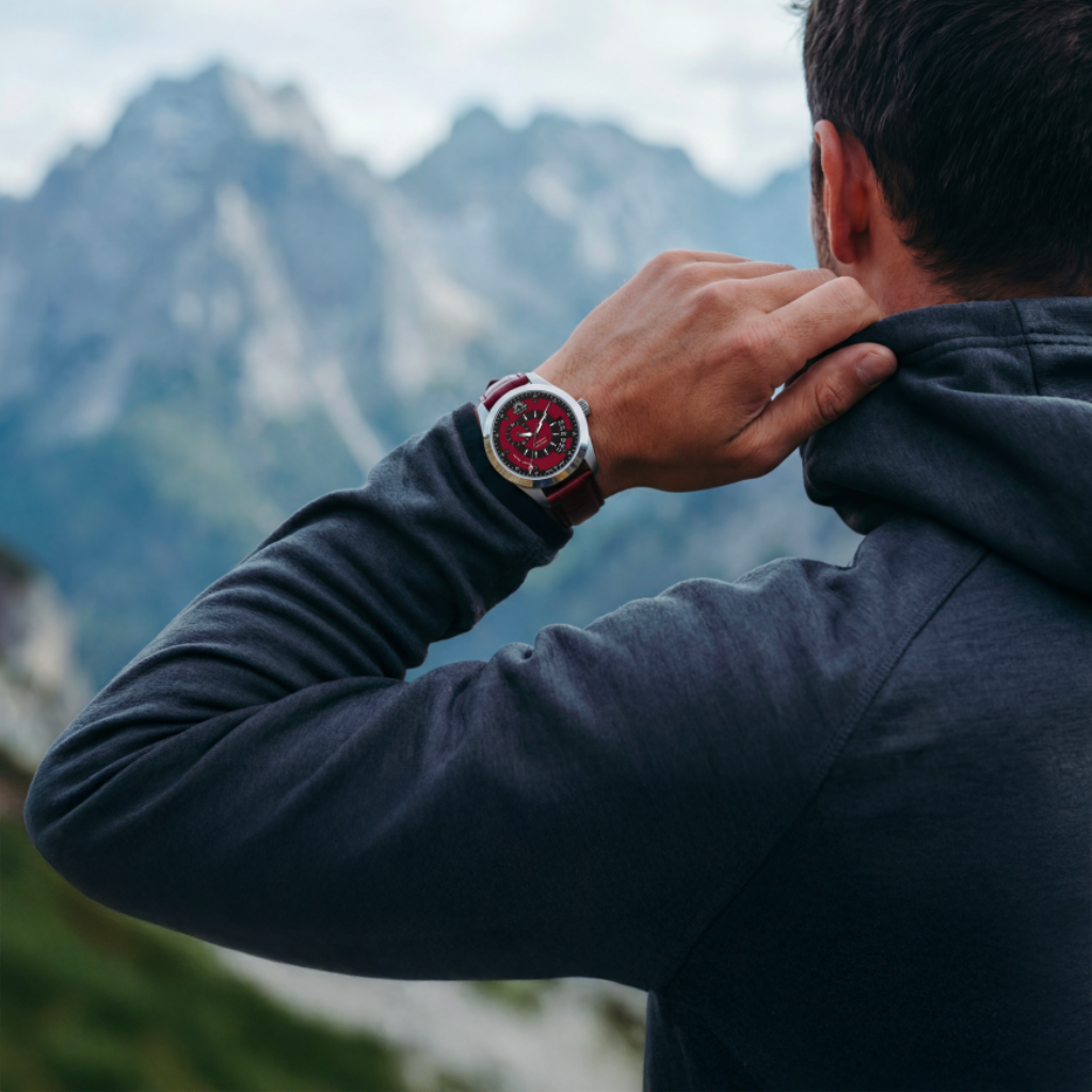 Prima Abyss Italian Burgundy - Leather Strap