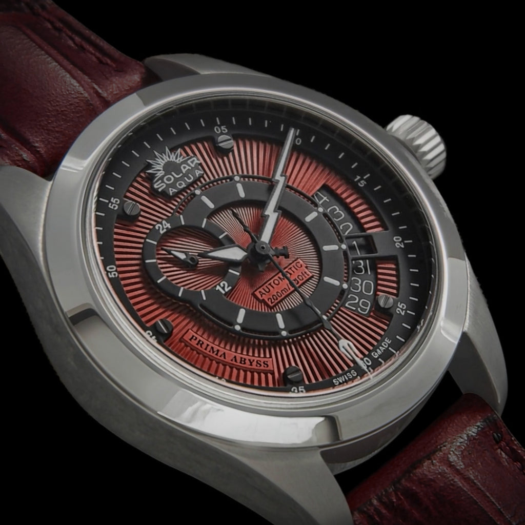 Prima Abyss Italian Burgundy - Leather Strap