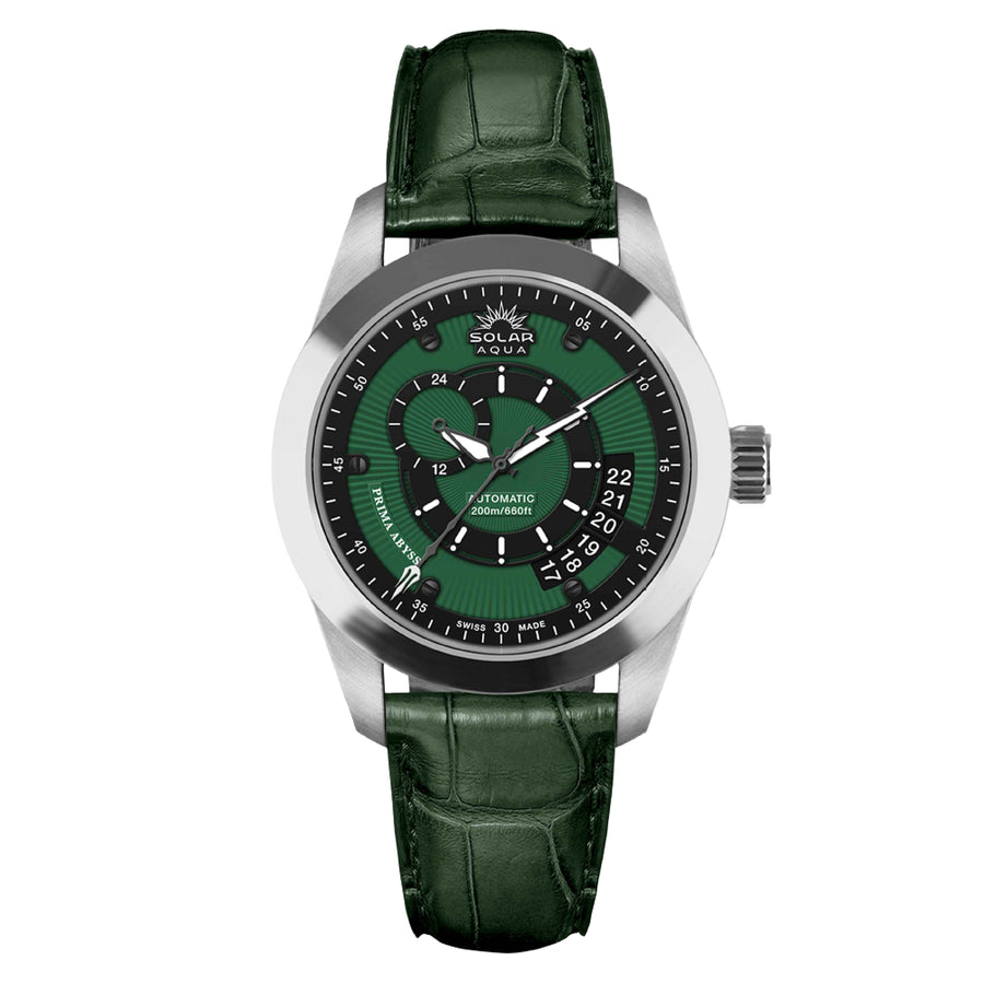 Prima Abyss Military Green - Leather Strap