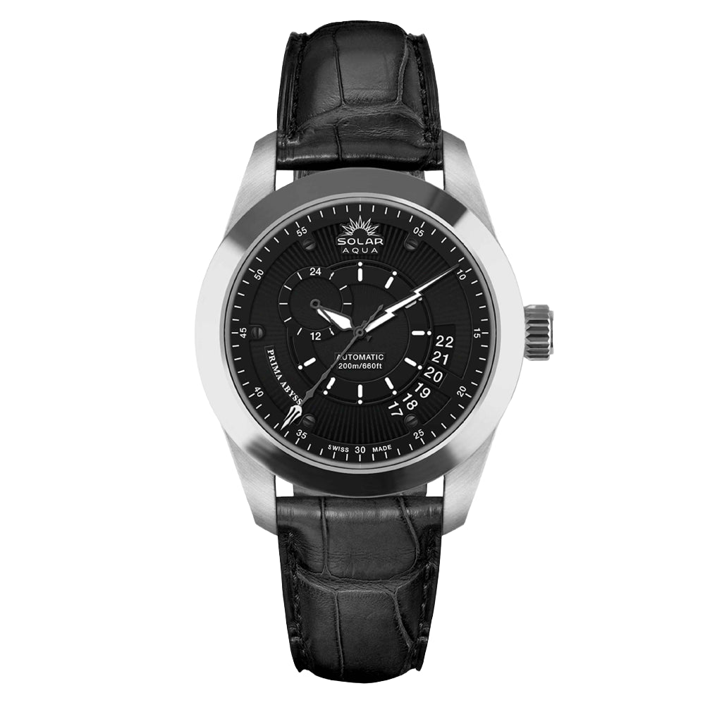 solar-acqua-prima-abyss-black-dial-leather-strap