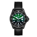Deep Bay Green PVD Black - Silicone Strap