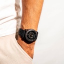 Watch Solar Aqua Asgard -PVD Black SS Case, silicon band, black dial HS Code 9102.21.00