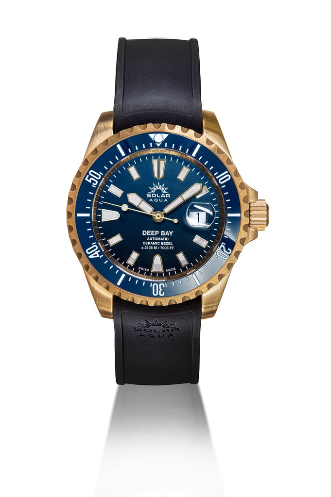 [SA0030.0004] Deep Bay, Silicon Band, Bronze Case     Blue - Black Dial