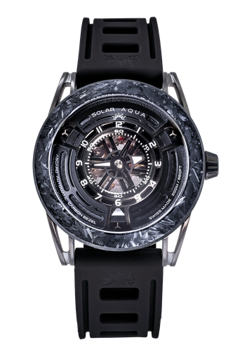 [SA0040.0021] Asgard, SS PVD Black Case, Silicon Band Black Dial