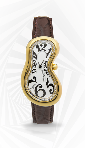 [EX0002.0052] Melting Watch SS 316L PVDYG Corsivo Numbers "one of 301"
